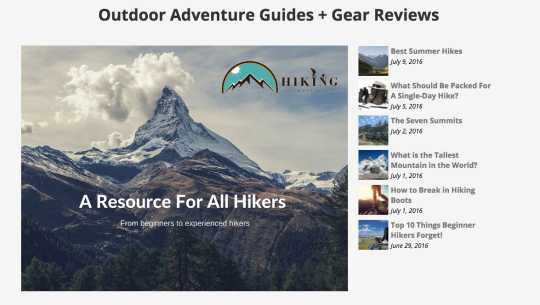 Hiking Ambition - Gear - Review