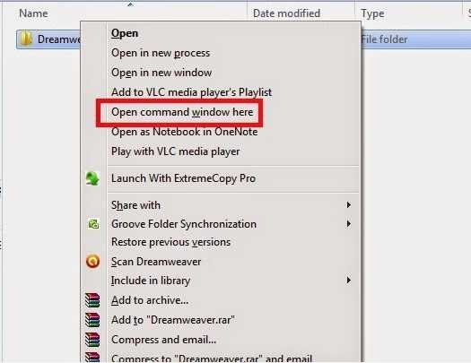 How To Get A List Of Files Inside Folder. ( Windows 7 / 8 )
