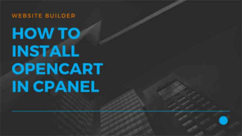 How To Install Opencart Manually In CPanel - JustITHosting