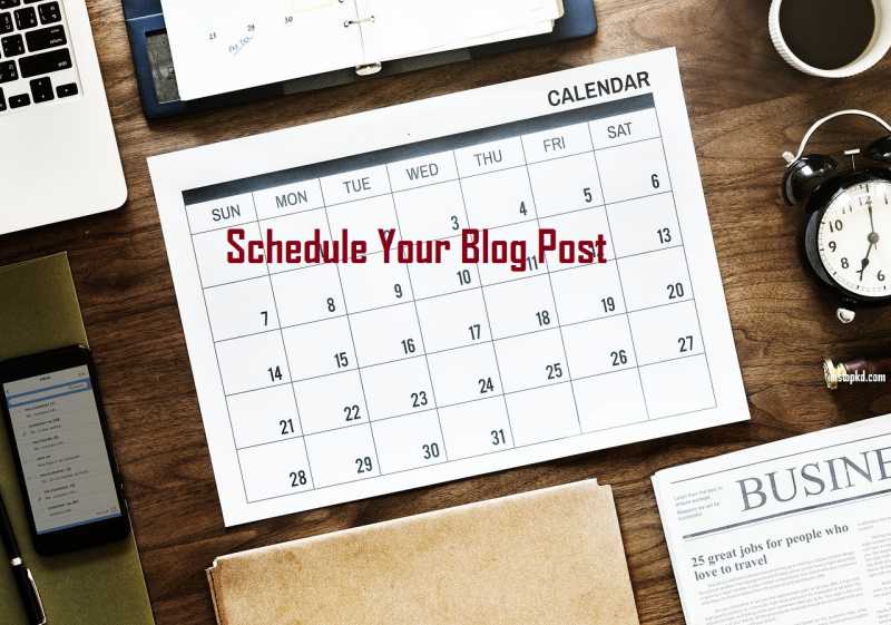 How To Schedule Blog Posts In WordPress And Blogger - Instapkd