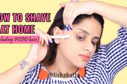 How to shave facial hair at home: Demo   FAQs - Heart Bows & Makeup