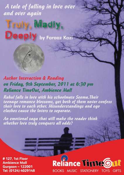 Invitation To The NCR Launch Of Truly Madly Deeply