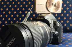 Joyful moonwalk from DSLR to a pocket Camera