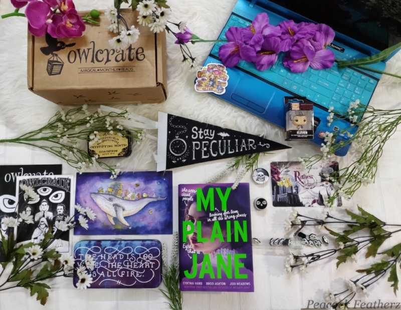July OwlCrate Subscription Box - Peacock Featherz