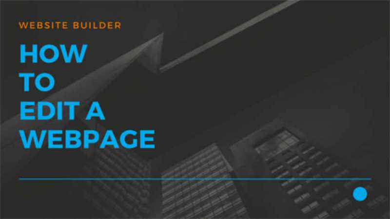 JustITHosting - How To Edit A Webpage Using Website Builder
