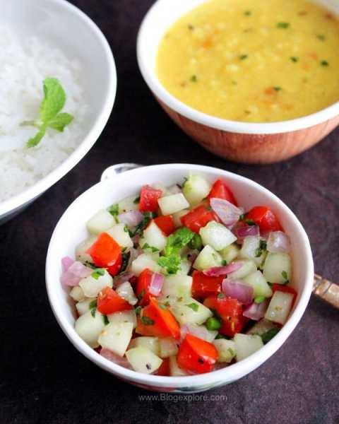 Kachumber Salad Recipe | Indian Cucumber Onion Tomato Salad