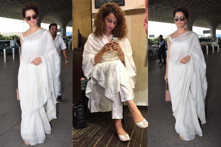 Kangana Ranaut Lessons On Styling An All White Indina Ensemble!