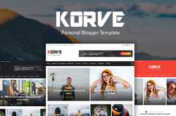 Korve - Personal Blogger Template