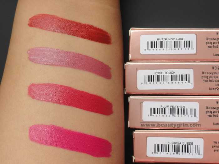 Lakme 9 To 5 Weightless Lip And Cheek Color In Plum Feather : Review, Lip Swatch, Where To Buy