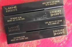 Lakme Absolute Luxe Matte Lip Color with Argan Oil Review and Swatches