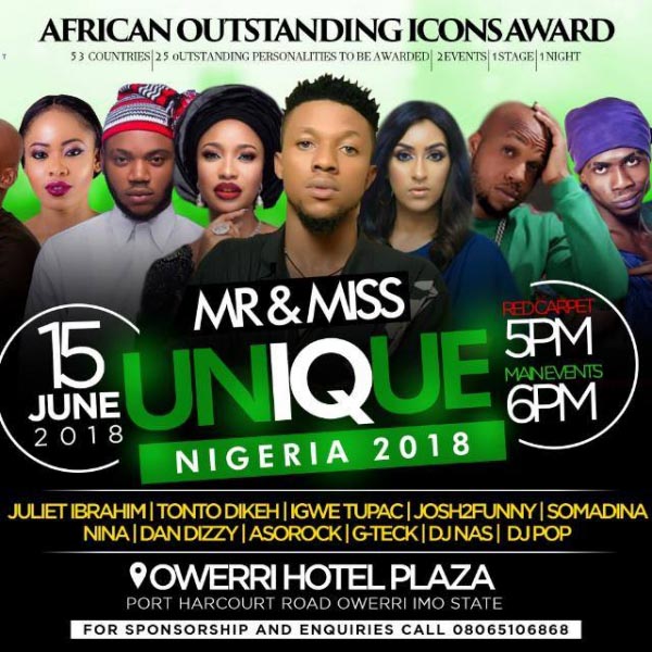 Lets Talk About The African Outstanding Icons Award And Mr And Miss Unique Nigeria 2018