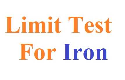 Limit Test For Iron With Principle And Experimental Procedure