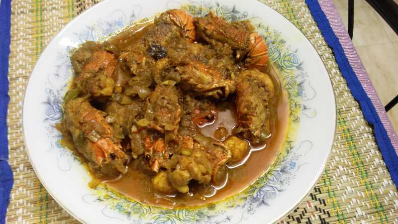 Lobster Curry- From Across The Palk Strait.