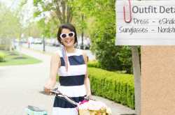 Lookbook : Striped Fit And Flare Dress