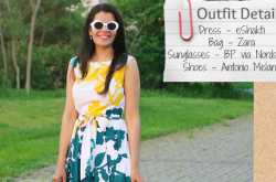 Lookbook : What To Wear For A Garden Party // eShakti Marilyn Dress With Customized Options