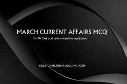 March 2016 Current affairs MCQ