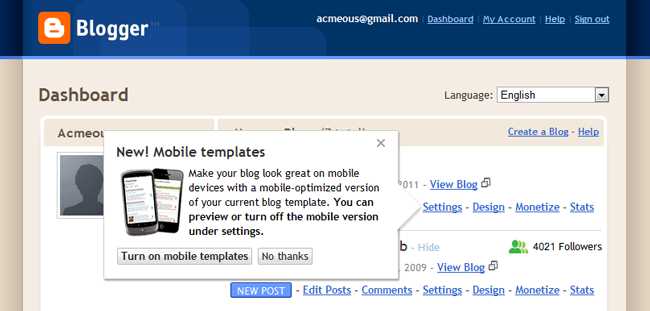 Mobile Phone Optimized Blogger Templates - Make Your Blogger Blog For Mobile Devices