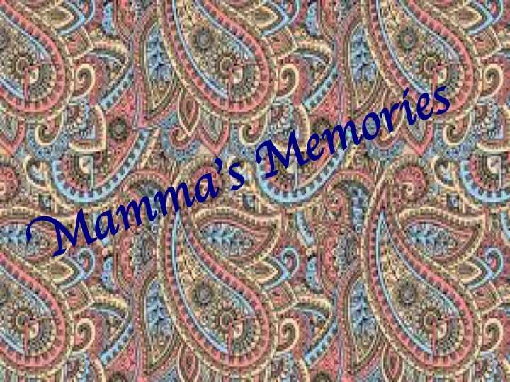 Mothering Memories...