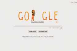 Mothers day in UK ---Google Doodle.