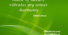 Music Of Nature - Haiku