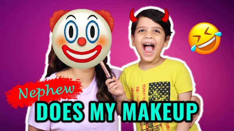 My Nephew Does My Makeup! - Heart Bows & Makeup