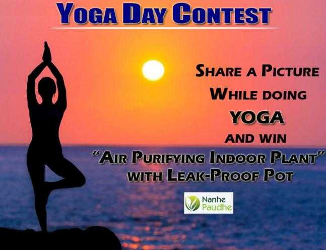Nanhe Paudhe Yoga Contest - Win An Air Purifying Plant - ContestNews