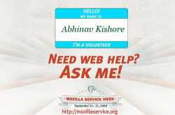 Need Web Help ? Ask Me ! (Mozilla Service Week Volunteer)