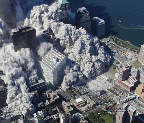 Never Seen Before Aerial View Of 9/11 Incident