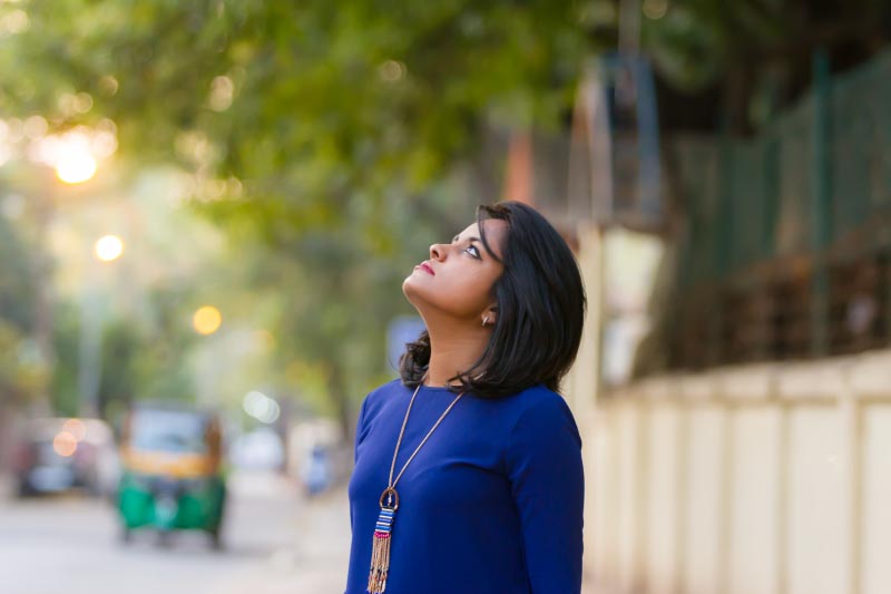 New Beginnings: Bell Sleeves Blue Dress