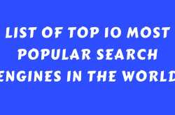 Nidhi Thakur : List of Top 10 Most Popular Search Engines in the World