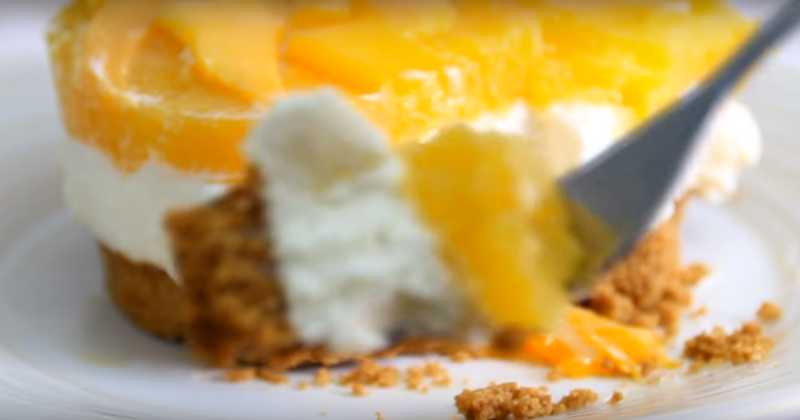 No Bake Mango Cheesecake (Sugar Free).