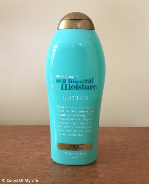 OGX Quenching + Sea Mineral Moisture Lotion: Review - Colors Of My Life