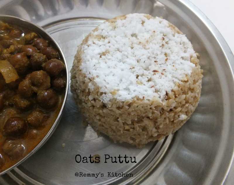 Oats Puttu / Steamed Oats Cake