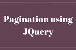 Pagination using JQuery
