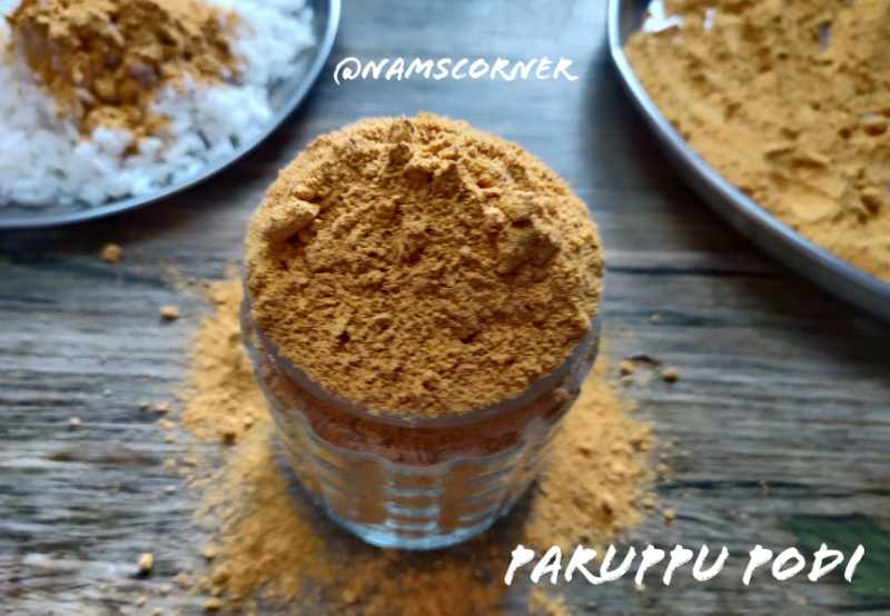 Paruppu Podi Recipe | Andhra Style Paruppu Podi | Kandi Podi - Nams Corner