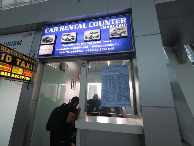 Prepaid Taxi Rates From Goa Airport (dambolim) 2018 - The Fernweh Fakir