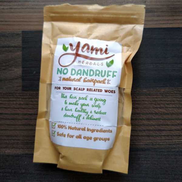 Pretty Polka: Yami Herbals No Dandruff Hair Pack Review, Swatches, Demo