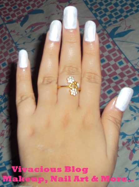 Purple Pink Flower Nail Art