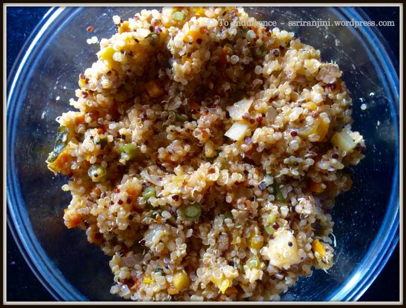 Quinoa With Soya Chunks And Veggies