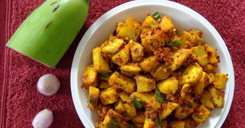 RAW BANANA STIR FRY KERALA STYLE 