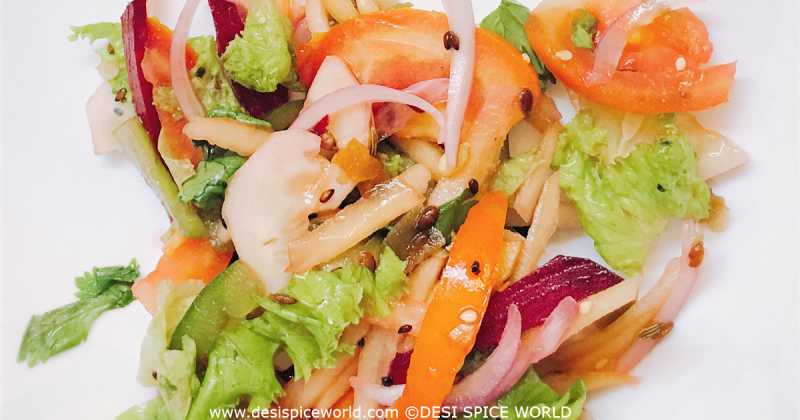 RAW PAPAYA AND BEETROOT SALAD