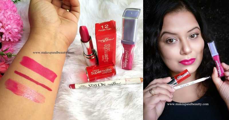 REVIEW & SWATCHES OF DIANA OF LONDON COSMETICS LIP PRODUCTS