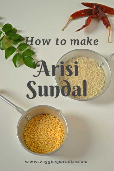 RICE AND MOONGDAL UPMA | RICE SUNDAL