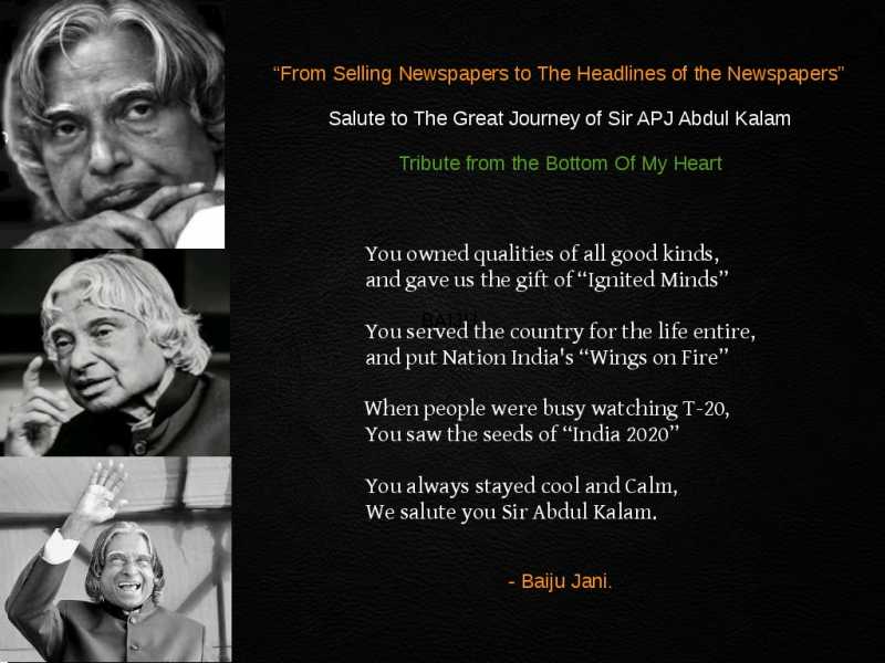 RIP Dr. APJ Abdul Kalam