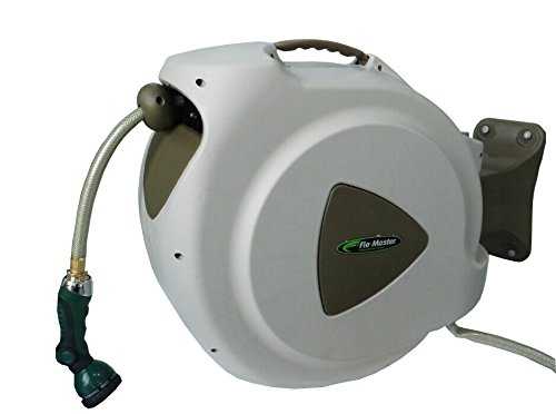 RL Flo-Master 65HR8 Retractable Hose Reel With 8 Spray Pattern Nozzle, 65-Foot - Http://tools4yourhome.com