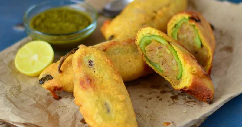 Rajasthani Mirchi Vada Recipe | How To Make Rajasthani Mirchi Vada | Indian Street Food Recipes