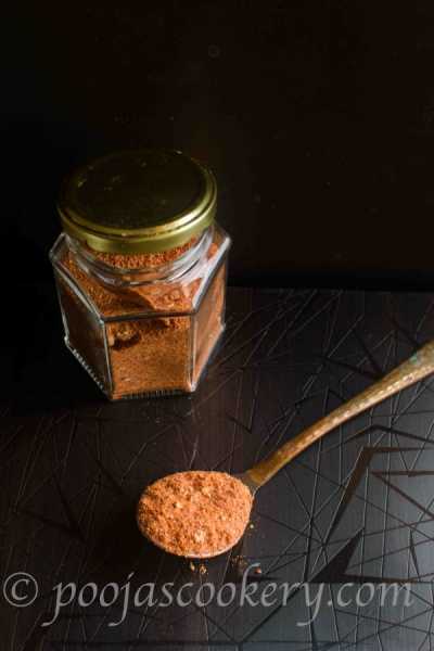 Red Curry Premix / Instant Punjabi Gravy Premix Recipe - Pooja