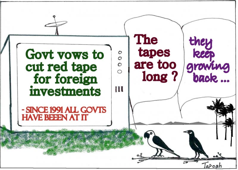 Red Tape Green Tape : Cartoon Tota - Myna