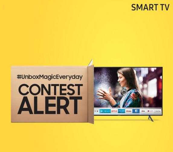 Samsung Unbox Magic Everyday Contest - Win A Samsung Smart TV - ContestNews