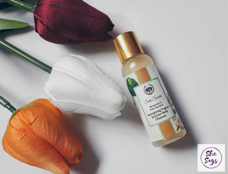 She Says: Seer Secrets Bergamot And Raw Sandal Energizing Yogurt Enzyme Body Cleanser - Product Review